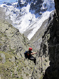 06 Aufstieg, Klettersteig Kleiner Litzner
